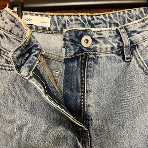 Light wash ASOS straight jeanss